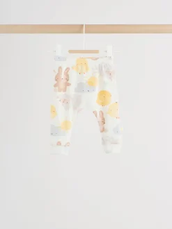 White Bunny Character Print Easter Sweat and Leggings Baby Set (0mths-2yrs)