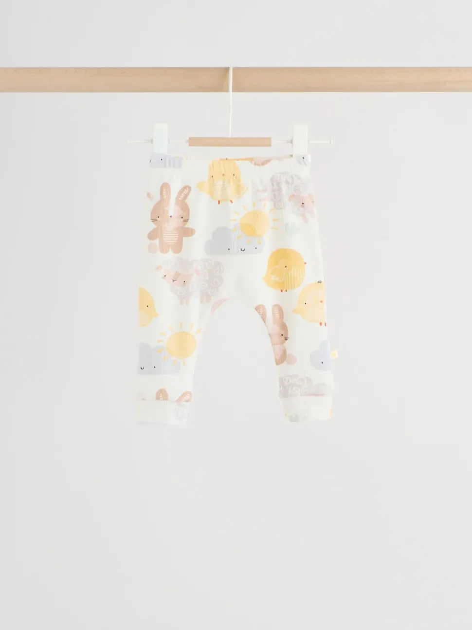 White Bunny Character Print Easter Sweat and Leggings Baby Set (0mths-2yrs)