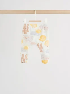 White Bunny Character Print Easter Sweat and Leggings Baby Set (0mths-2yrs)