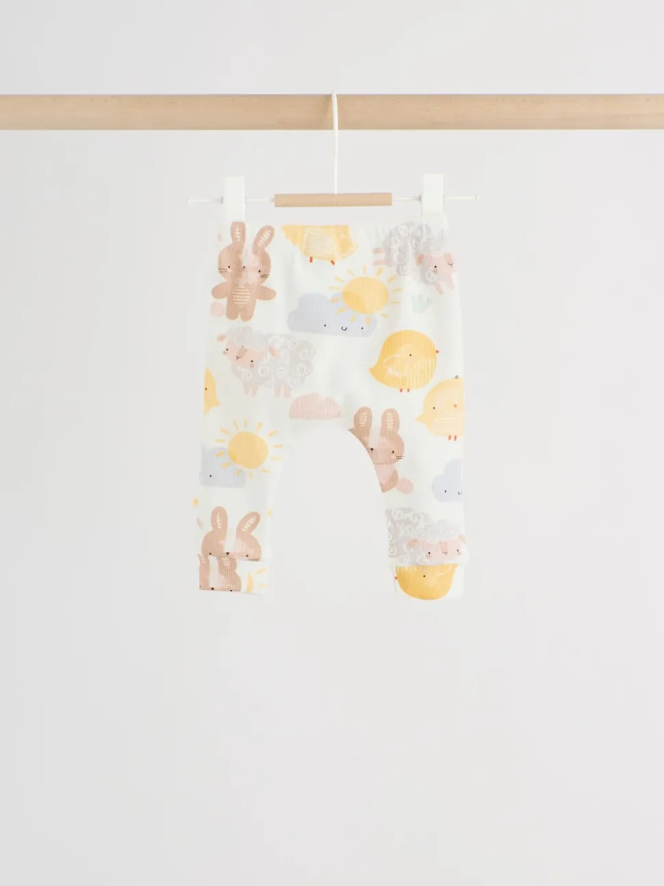 White Bunny Character Print Easter Sweat and Leggings Baby Set (0mths-2yrs)
