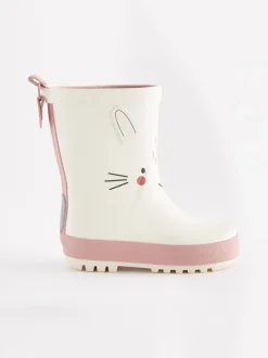 White Bunny Wellies