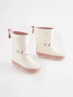 White Bunny Wellies