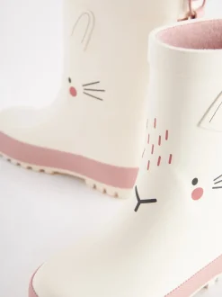 White Bunny Wellies