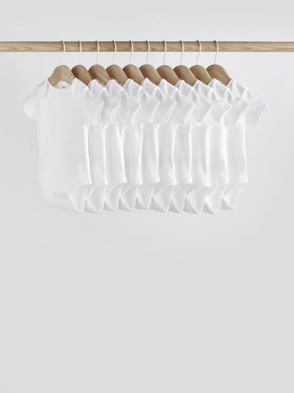 White Essential 10 Pack Short Sleeve Bodysuits