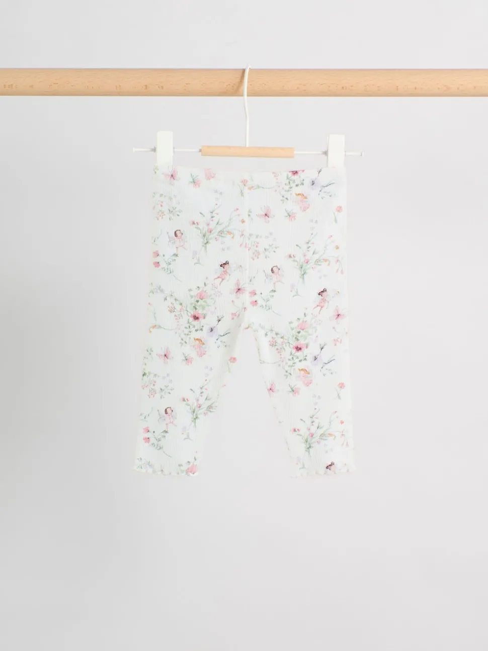 White Fairy Long Sleeve Frill Top And Leggings Baby 2 Piece Set (0mths-2yrs)