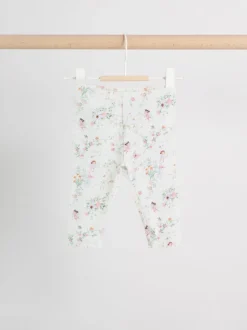 White Fairy Long Sleeve Frill Top And Leggings Baby 2 Piece Set (0mths-2yrs)