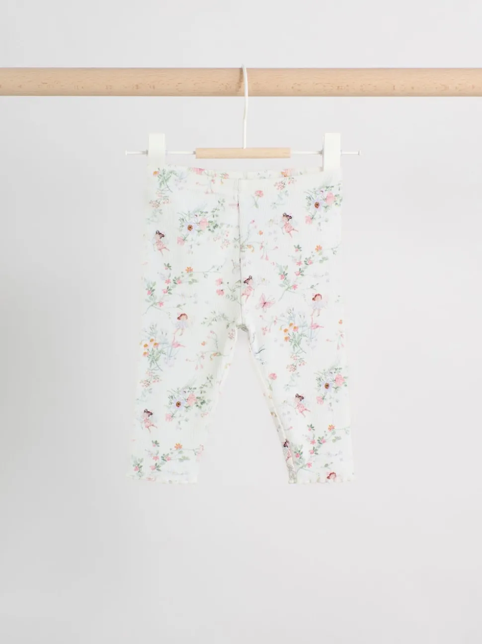 White Fairy Long Sleeve Frill Top And Leggings Baby 2 Piece Set (0mths-2yrs)