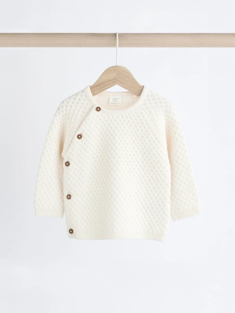White Knitted Jumper And Trouser Baby Set (0mths-2yrs)