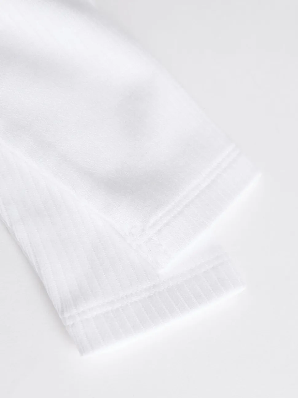 White Long Sleeve Rib Baby Bodysuits 5 Pack