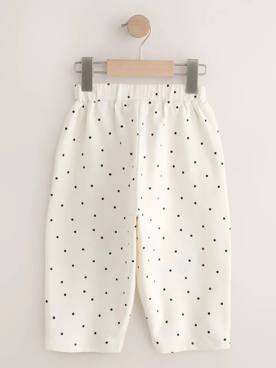 White Mono Spot Bears Embellished Barrel Trousers (3mths-7yrs)