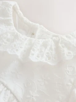 White Baby Bloomer Romper (0mths-2yrs)