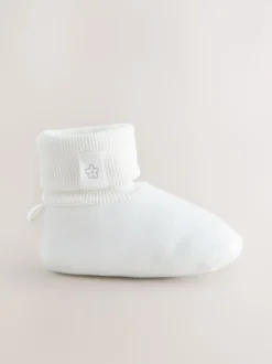 White Baby Bootie Shoes (0-18mths)
