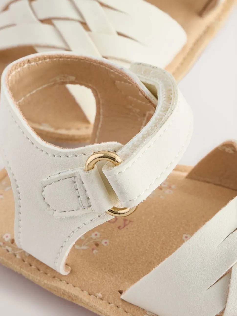 White Baby Fisherman Sandals (0-24mths)