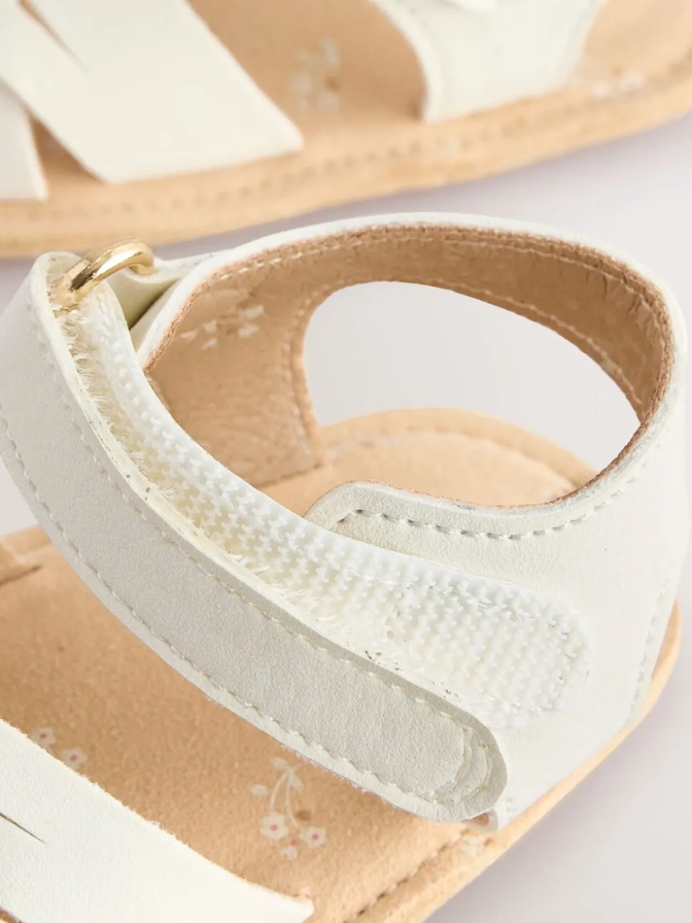 White Baby Fisherman Sandals (0-24mths)