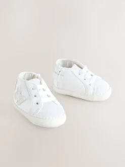 White Baby High Top Trainers (0-24mths)