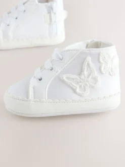 White Baby High Top Trainers (0-24mths)