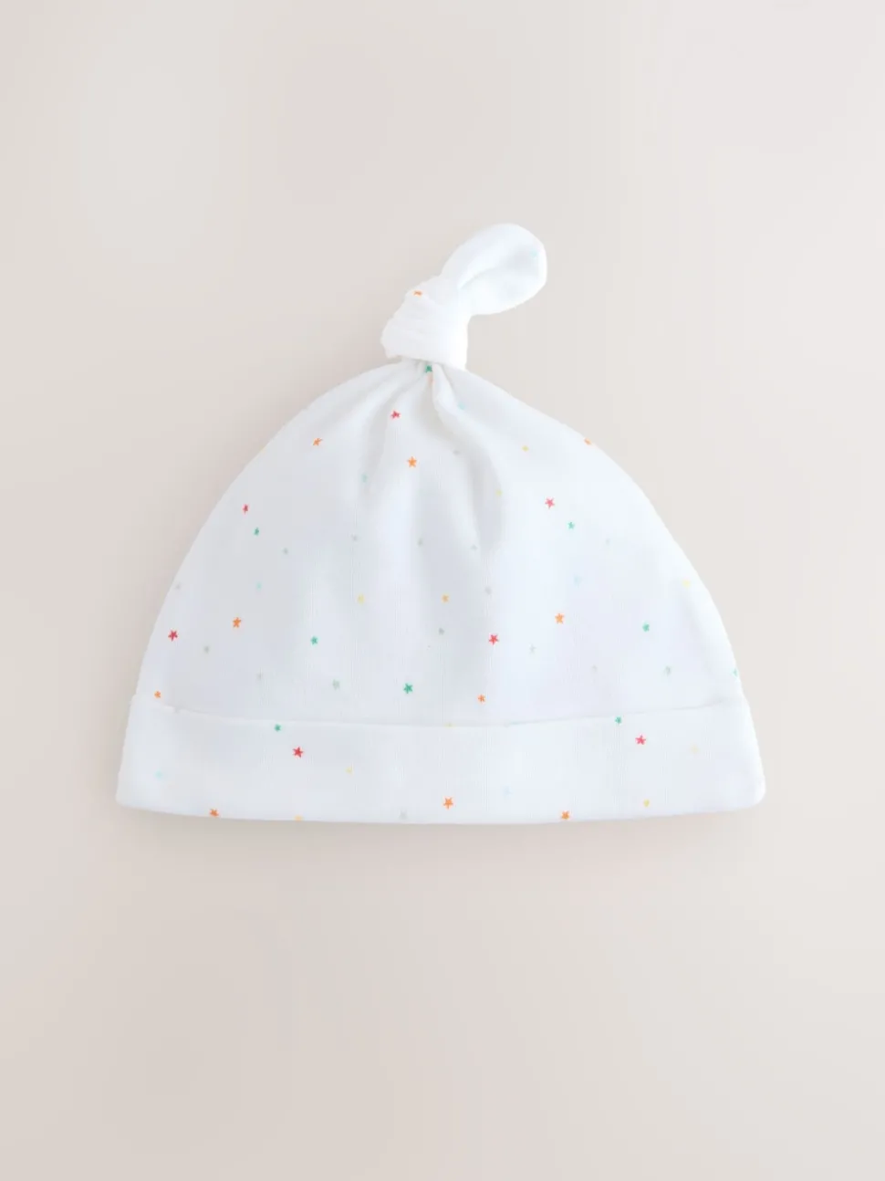 White Baby Tie Top Hats 3 Pack (0-12mths)