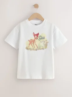 White Bambi Oversized Graphic T-Shirt (3-16yrs)