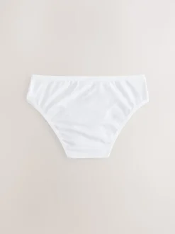 White Bikini Briefs 5 Pack (5-16yrs)