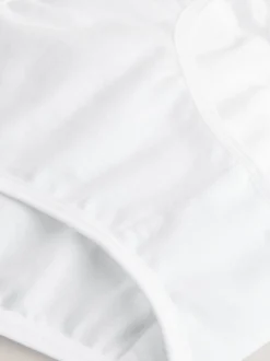 White Bikini Briefs 5 Pack (5-16yrs)