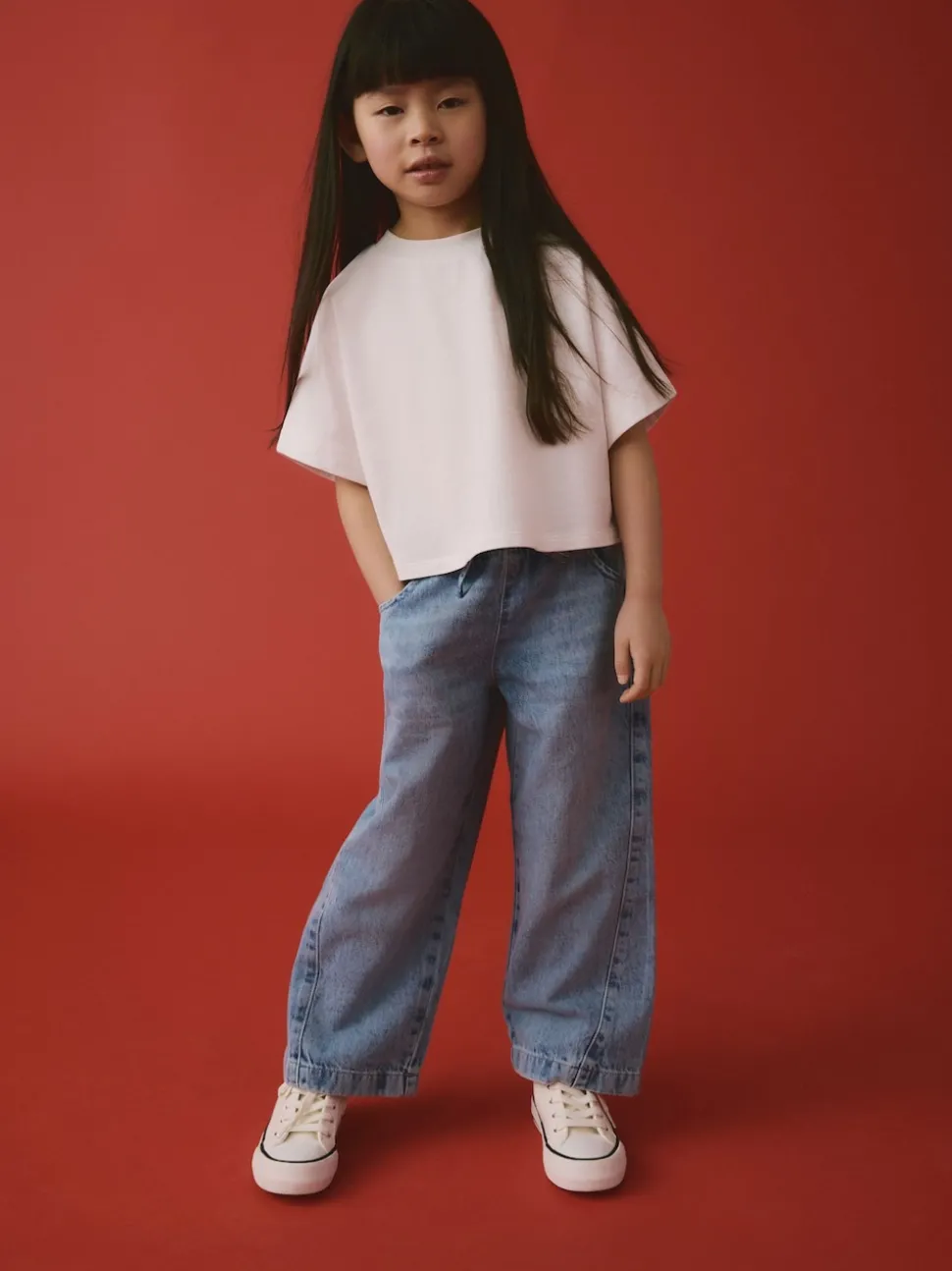White Boxy T-Shirt (3-16yrs)