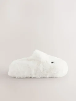 White Bunny Character Slippers