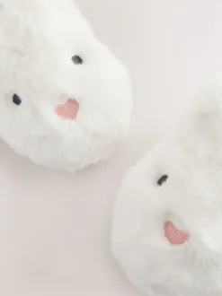 White Bunny Character Slippers