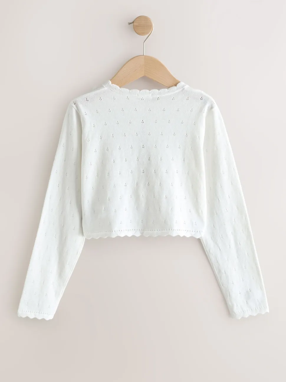 White Butterfly Occasion Shrug (3-16yrs)
