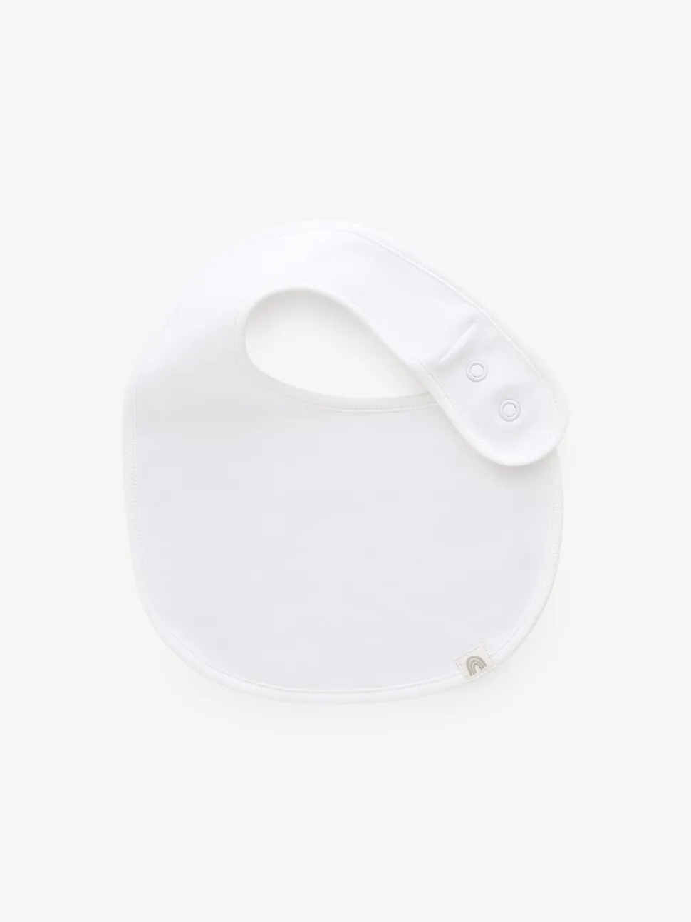 White 100% Cotton Baby Bibs 5 Pack