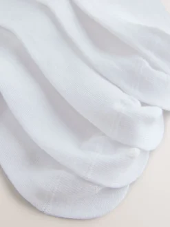 White Cotton Rich Diamante Ankle Socks 5 Pack