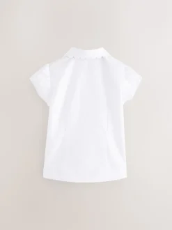 White Cotton Rich Scalloped Collar School Shirt (3-14yrs)