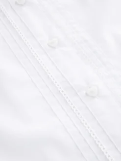 White Cotton Rich Scalloped Collar School Shirt (3-14yrs)