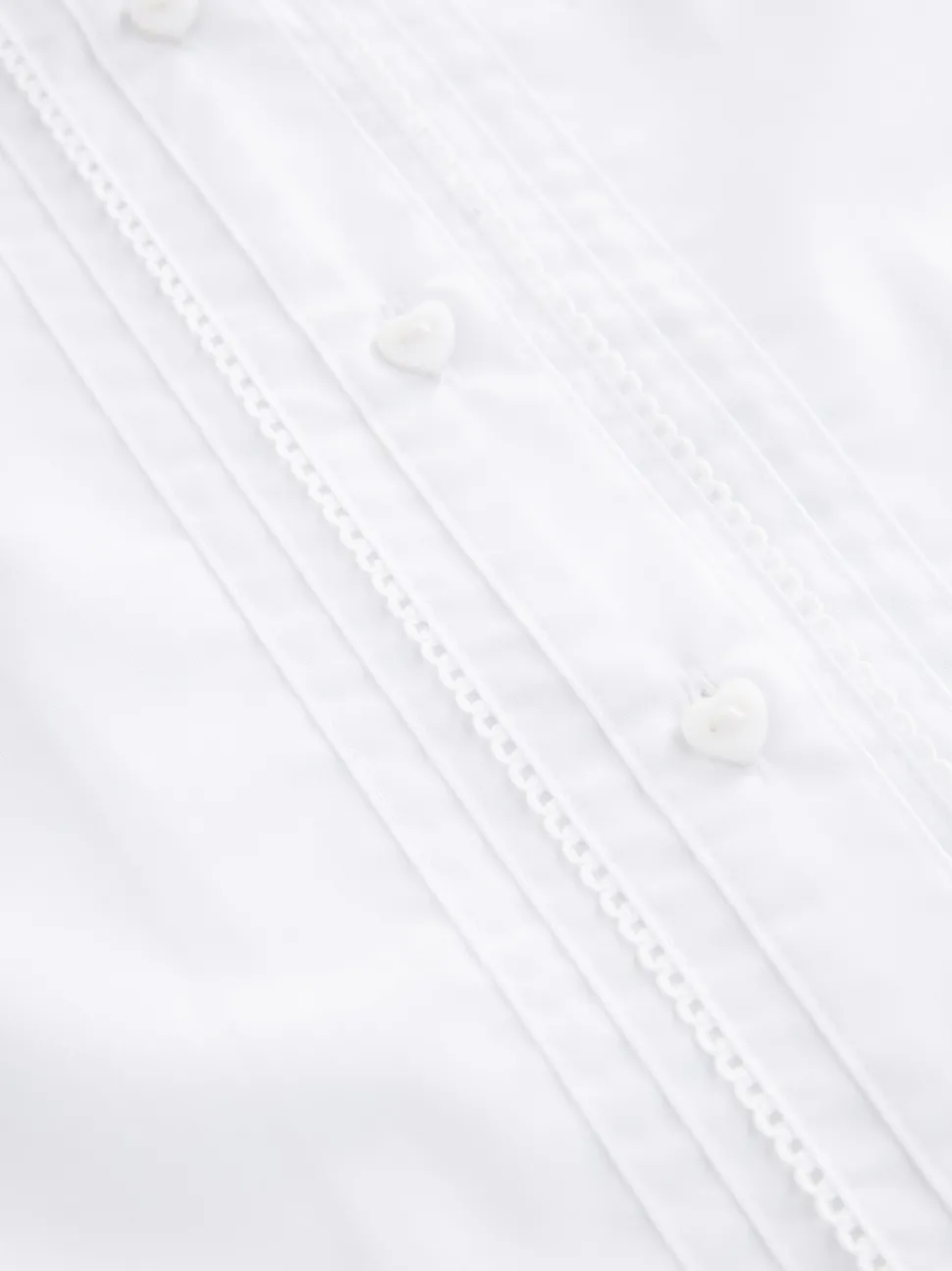 White Cotton Rich Scalloped Collar School Shirt (3-14yrs)