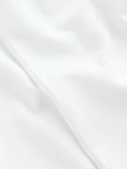 White Cotton Stretch Frill Shoulder School Polo Tops 2 Pack (3-16yrs)