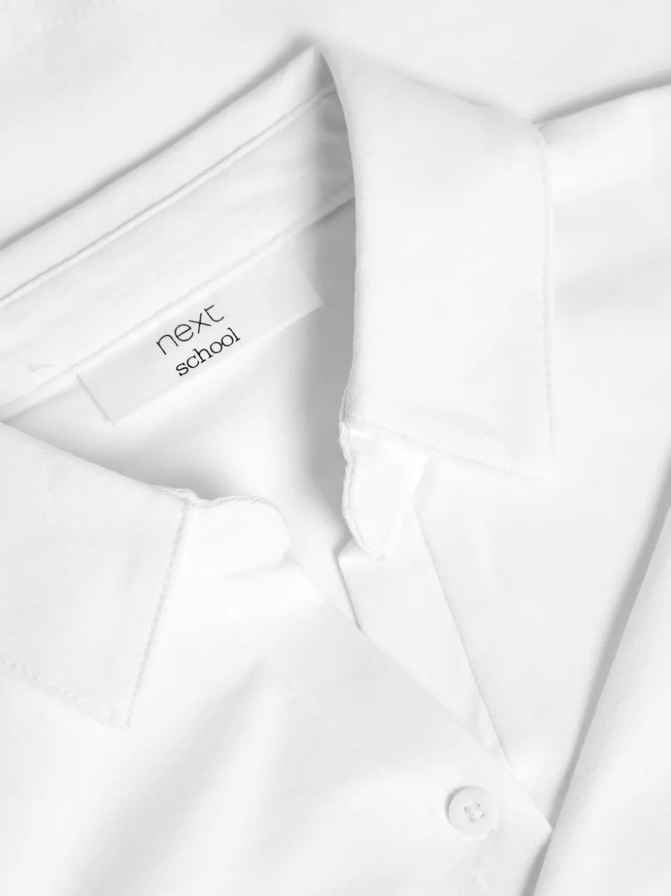 White Cotton Stretch 3/4 Sleeve School Jersey Blouses 2 Pack (3-16yrs)