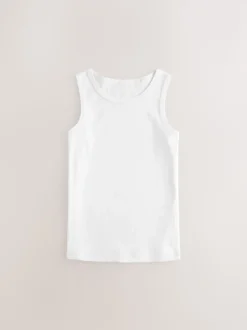 White 100% Cotton Vests 10 Pack (1.5-16yrs)