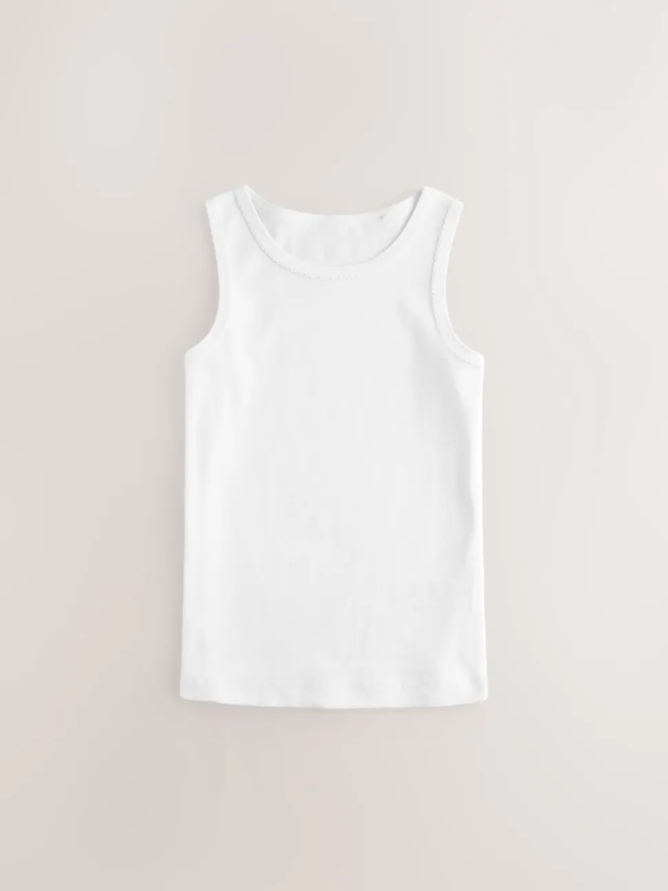 White 100% Cotton Vests 10 Pack (1.5-16yrs)