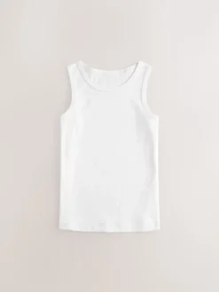 White 100% Cotton Vests 10 Pack (1.5-16yrs)