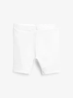 White Cycle Shorts (3-16yrs)
