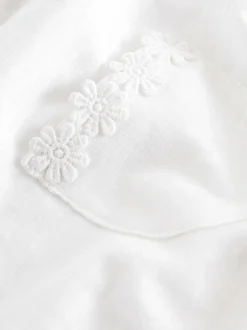 White Daisy Pocket T-Shirt (1.5-16yrs)