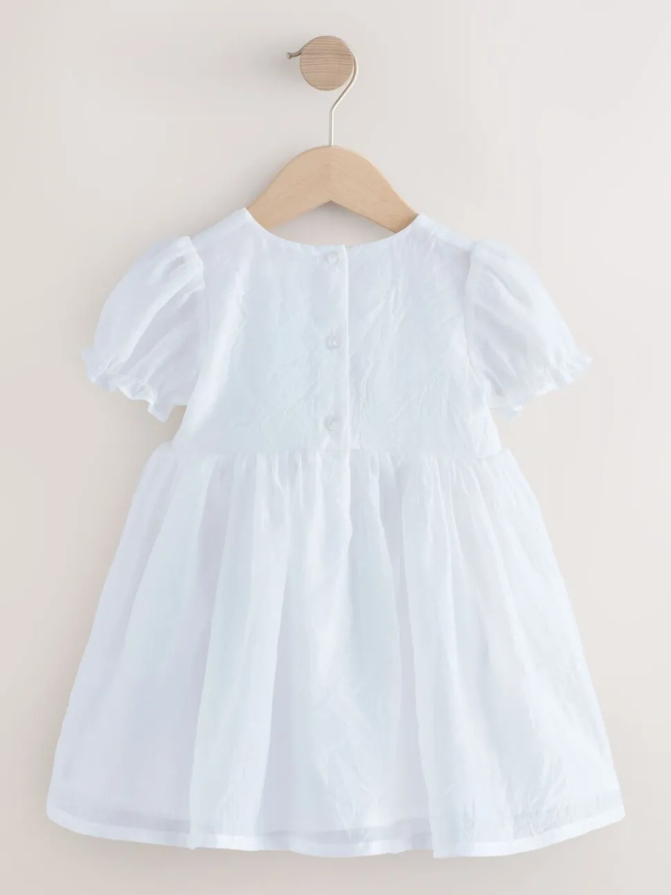 White Flower Corsage Dress (3mths-8yrs)