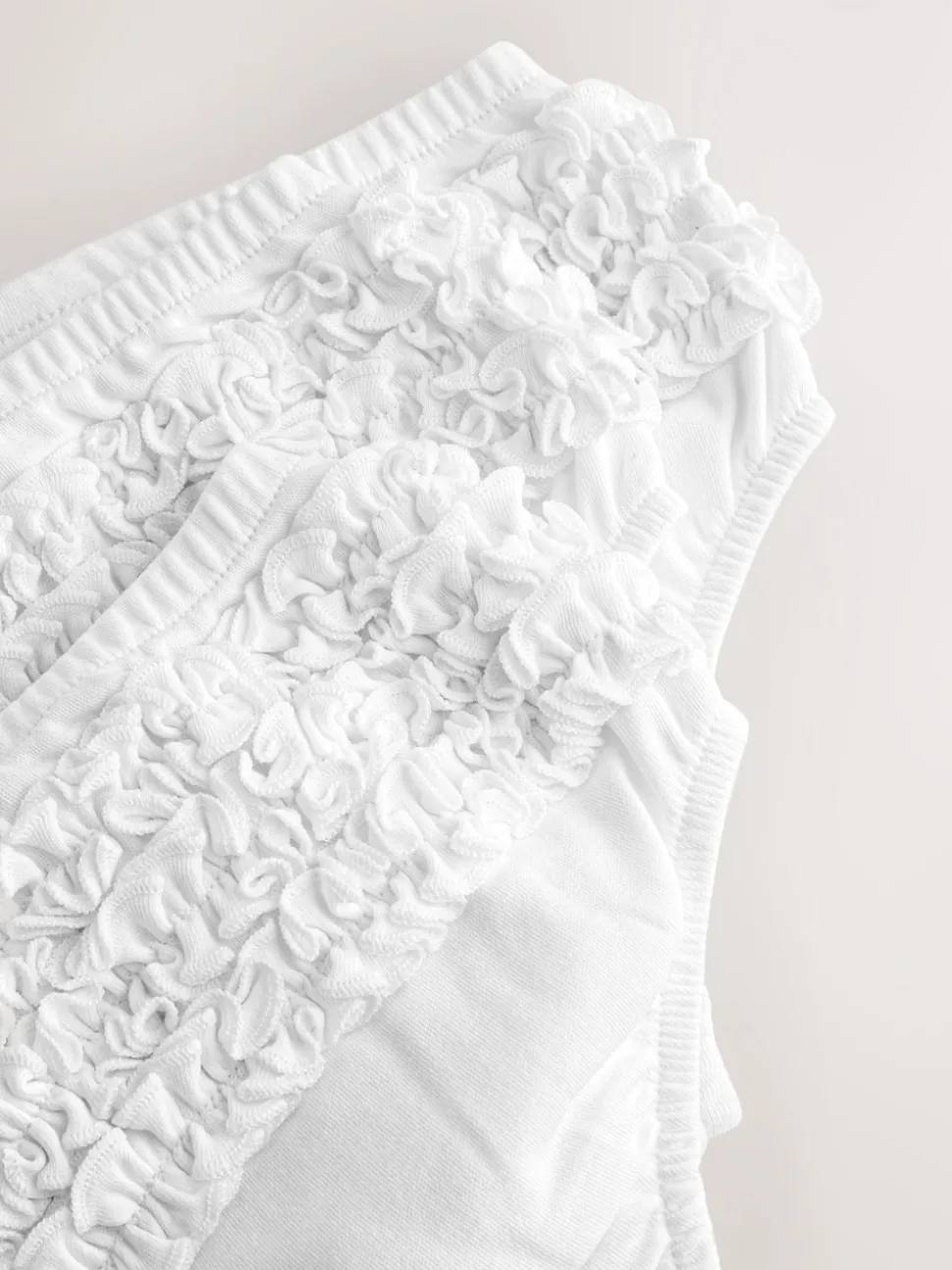 White Frill Baby Jersey Knickers 3 Pack (0mths-2yrs)