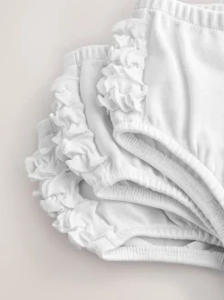 White Frill Baby Jersey Knickers 3 Pack (0mths-2yrs)