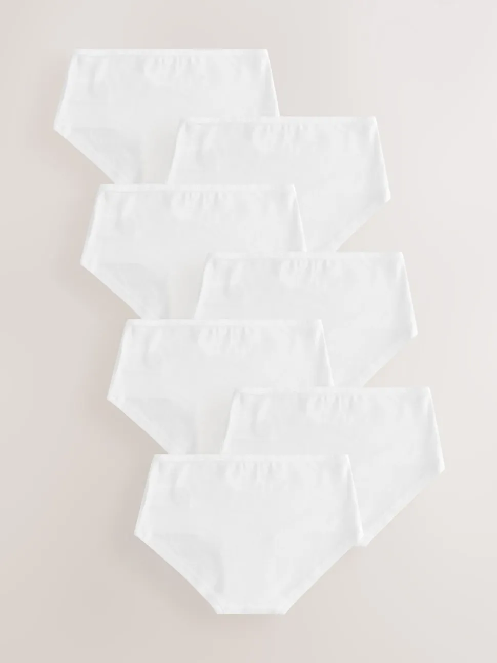 White Hipsters 7 Pack (2-16yrs)