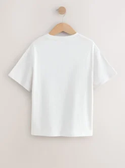 White Horses Oversized Graphic Print T-Shirt (3-16yrs)