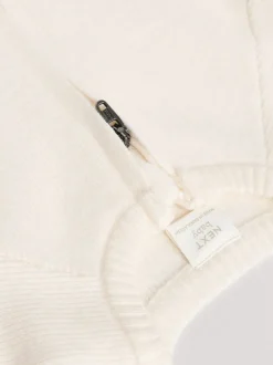 White Knitted Baby Cardigan