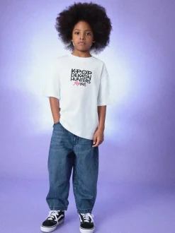 White KPOP Demon Hunters T-Shirt (6-16yrs)