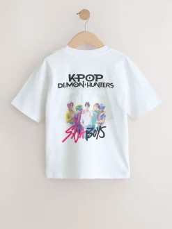 White KPOP Demon Hunters T-Shirt (6-16yrs)