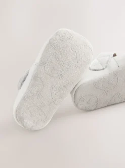 White Leather Baby T-Bar Shoes (0-24mths)