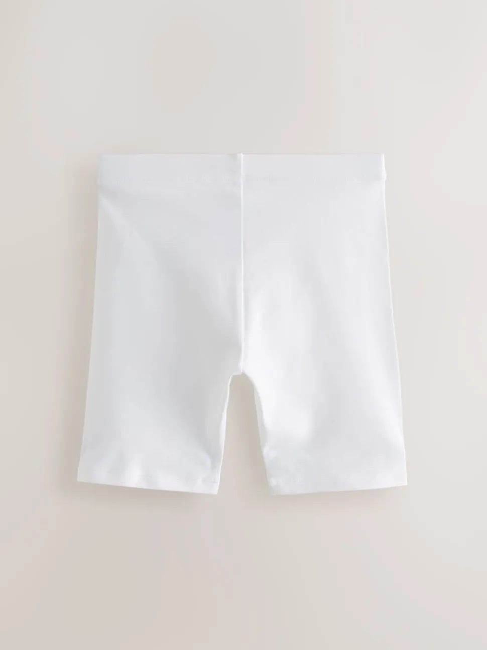 White Longer Length 5 Pack Cotton Rich Stretch Cycle Shorts (3-16yrs)